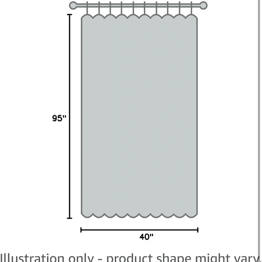 Ombre Stripe Curtain Panel Set, 2, 40''W x 84''L, Navy, Rod Pocket,Farmhouse